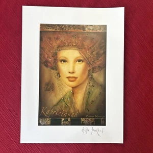 New! Csaba Markus 2021 Lithograph with Spot Varnish "Kapricianna"” COA - Picture 1 of 4