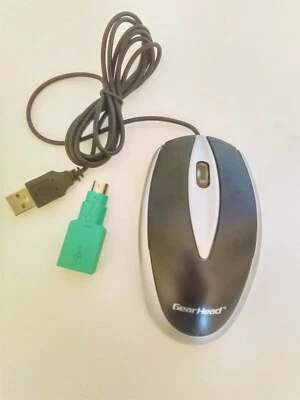 Gear Head 3 Button Lighted Optical Mouse (OM3700UP) USB/PS2 - Image 1 of 4