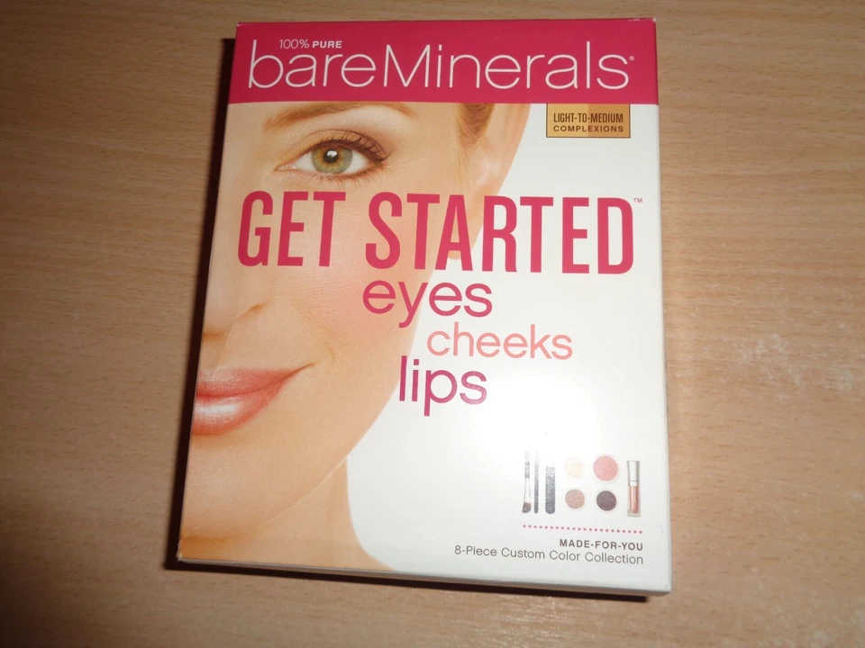 BARE MINERALS GET STARTED KIT - EYES, CHEEKS + LIPS, RARE (BLUSH MISSING) - Image 1 of 1