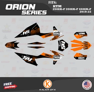 Graphics Kit for KTM 250SX-F 350SX-F 450SX-F (2019-2022) Orion - ORANGE - Picture 1 of 6