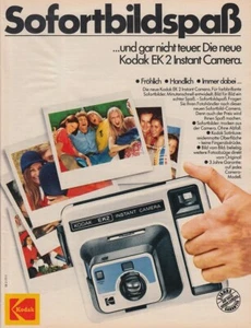 Kodak EK2 Instant - Reklame Werbeanzeige Original-Werbung 1977 - Bild 1 von 1