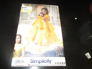 UNCUT SIMPLICITY SEWING PATTERN~8405~DISNEY BEAUTY & the BEAST DRESS * DOLL - Picture 1 of 1