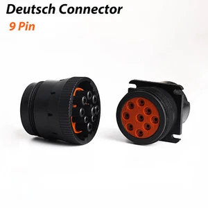 Kit alemán de enchufe conector de cable eléctrico para automóvil de 9 pines HD16-9-1939S HD10-9-1939P - Imagen 1 de 8