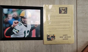 Aaron Rodgers signiertes Fußballfoto Green Bay Packers Sportkarten Erinnerungsstücke - Bild 1 von 7