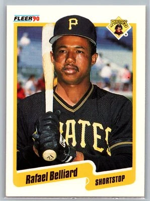 Rafael Belliard 1990 Fleer BASEBALL #460 Pittsburgh Pirates - Image 1 of 2