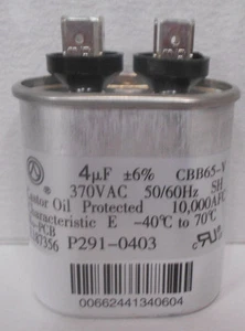 Totaline Kondensator Oval 4 MFD 370 VAC P291-0403 - Bild 1 von 3