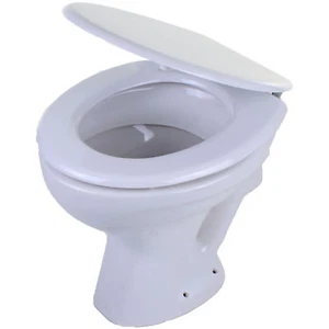 Tapa de Wc para Inodoro Blanco/Marrón Universal Baño Cubierta Agua Madera - Imagen 1 de 5