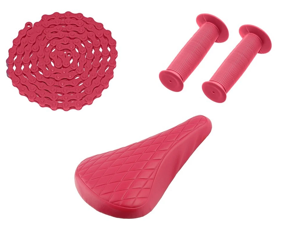 ALTA VlNYL DlAMOND 702 SILLÍN ROSA CON ROSA KMC CHAlN y AGARRES DE SETAS BICICLETA Foto 1 de 1