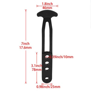 Boat Ladder Strap Black Rubber Telescoping Ladder Strap Boat Ladder Latch Band - Picture 1 of 12