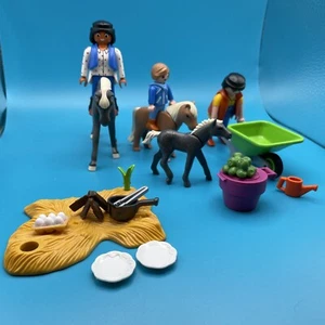 Playmobil Horse Rider figure Animal Mixed Lot Foal Farm Equestrian Campfire - Picture 1 of 14
