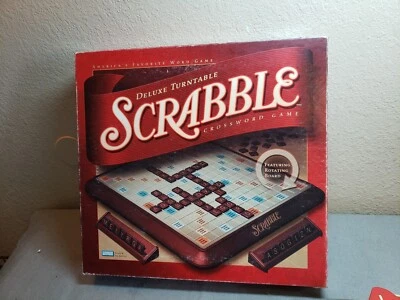 Deluxe Turntable Scrabble Board Game Parker Brothers 2001, Pre-owned, Complete - Image 1 of 4