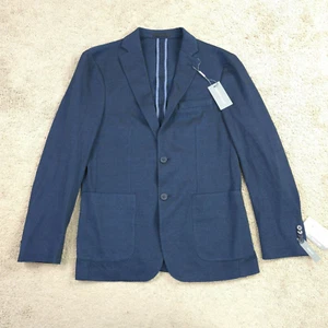 Michael Kors Men's Single Breast Heather Classic Fit Sport Coat Navy 38R - Picture 1 of 14