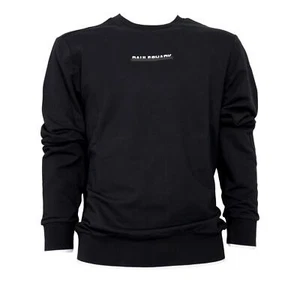 PAUL SHARK Felpa Uomo Girocollo Con Logo e Polsini In Contrasto 13311807 Nero - Picture 1 of 4