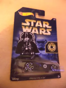 new sealed DISNEY STAR WARS prototype h-24 HOT WHEELS toy car DARTH VADER 6/8 - Picture 1 of 3
