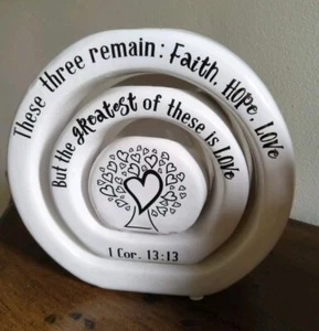 3 Piece Nested Set: Faith, Hope, Love…Candle Holders - Picture 1 of 5