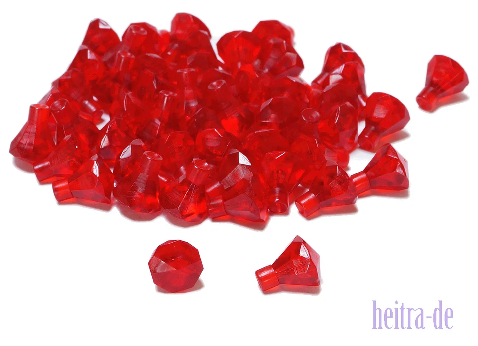 LEGO 4x Diamant Juwel 30153 rot transparent Et79