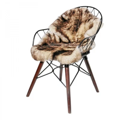 Lammfell Stracciatella geschoren Merino Schaffell geflammt Echtfell Läufer Deko  - Bild 1 von 4