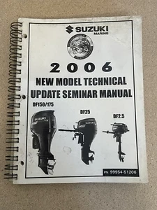 Suzuki Marine 2006 nuevo modelo actualización técnica manual de seminario # 99954-51206 - Imagen 1 de 2