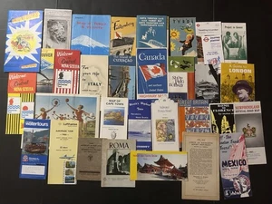 LOT of 30 ~ Vtg Travel Brochures Great Britain Sweden Italy Germany Sweden - Picture 1 of 11