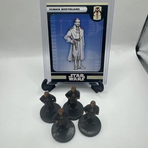 Star Wars Minis WOTC LOTF Human Bodyguard x4 mit Karten 46/60 - Bild 1 von 2