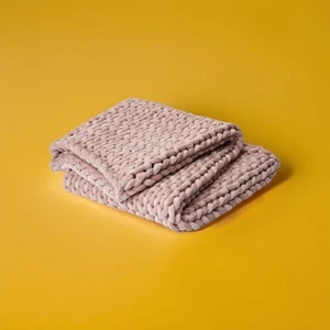 $299 Bearaby Cotton 25 Lb Weighted Blanket 45”x72” ROSE QUART - Picture 1 of 13