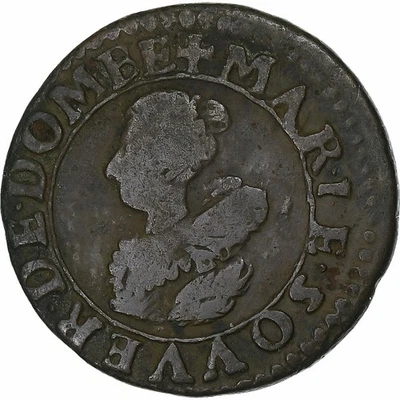 Principauté de Dombes, Marie de Montpensier, Double Tournois, 1622, Trévoux - Photo 1/2