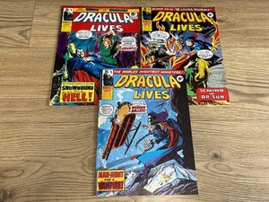 Marvel Dracula Lives Comic Bundle Issues 41, 42 & 43 August 1975 Editions - Imagen 1 de 7