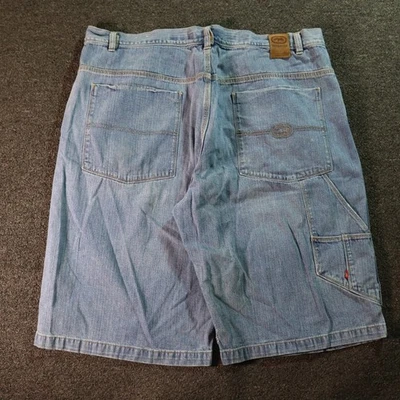 Pantalones Cortos de Jean Ecko Unltd Sueltos Bordados Y2k Azul Carpintero W42 Foto 1 de 4