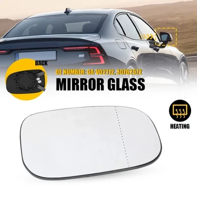Espejo retrovisor derecho vidrio térmico para Volvo C30 C70 S40 S60 V50 V70 con placa trasera EPPH Foto 1 de 4