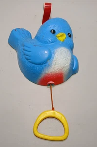 Vintage Fisher Price Blue Bird Zugschnur Spieluhr - Bild 1 von 4