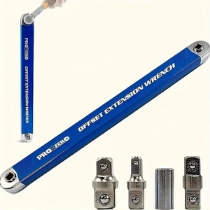 Impact Ready Offset Extension Wrench Tight Reach Extension Wrench Set W/Adapter - Picture 1 of 6