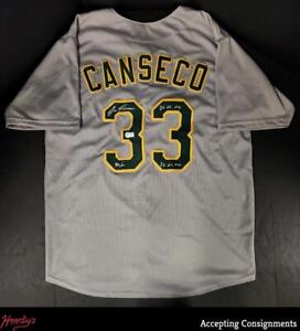 Jose Canseco Autograph Signed Inscribed Bash Brothers JERSEY AUTO Beckett COA