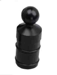 Universal Motorcycle Black Master Steering Stem Mount Ball Head P/N 44020319 - Foto 1 di 3
