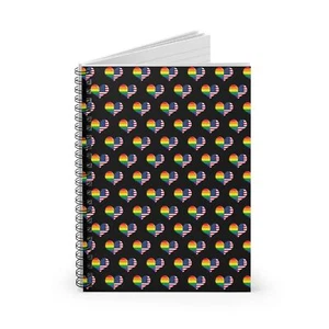 Cuaderno Espiral Orgullo Línea Reglada Bandera de América Bandera Gay Diario LGBT - Imagen 1 de 6