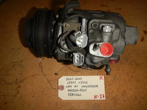 01-02-03 COMPRESOR DE AIRE ACONDICIONADO LEXUS LS430 447220-8564 (K-27) - Imagen 1 de 3