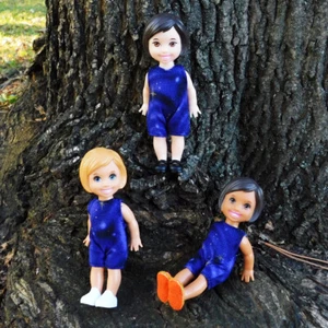 Cosmic Purple Knee Length Romper - Fits Kelly Toddler Obitsu11 Obitsuroid Dolls - Picture 1 of 3