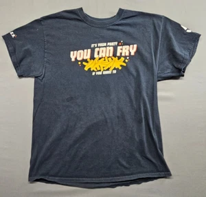 Red Bobin It's your party you can fry if you want to T-Shirt Black no size - Picture 1 of 14