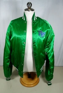 Vintage 1980s USSSA HBO Slo-Pitch Softball Green Division Tourney Jacket Size L - Picture 1 of 16