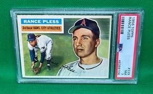 1956 TOPPS RANCE PLESS #339 PSA 7 NM ATHLETICS