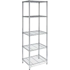 Honey-Can-Do SHF-01054 5-tier chrome shelving unit, 250 lbs - Picture 1 of 10