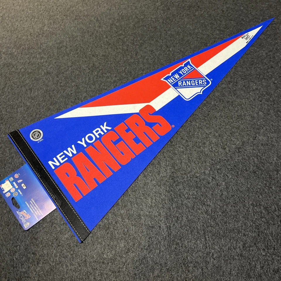 New York Rangers NHL Hockey Team 30 x 12 Felt Pennant, made in the USA - Image 1 of 4