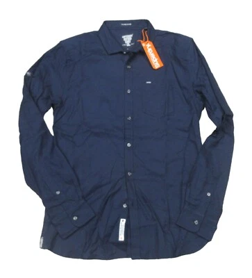 Superdry Men's Midnight Navy Tailored Oxford Button Front Pocket Shirt - Image 1 of 4