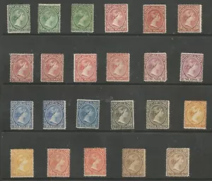 FALKLAND IS 1891-1902 QV mint collection of 23 many shades ect cat £2000+ - Picture 1 of 2