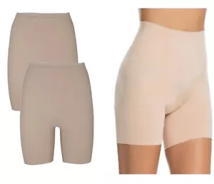 2 Pack Anti Chaf Shorts Ex Marks Thigh Slim Nude Light Control Shorts NON VPL - Picture 1 of 4