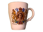 crown clarence staffordshire drinks cup coronation June 2nd 1953 old pottery mug