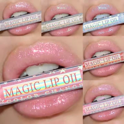 Lip Oil Magic Glow Hydrating Lip Care Gloss Waterproof Long Lasting Nourishing - Image 1 of 4