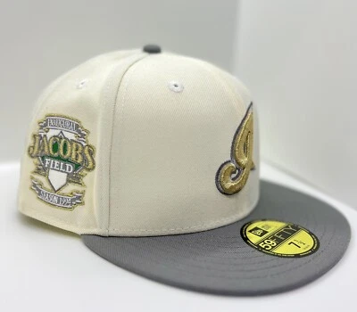 Cleveland Indians 金属色 TwoTone '94 Jacobs 首届 SP New Era 59fifty 7 1/2 — 第 1/4 张图片