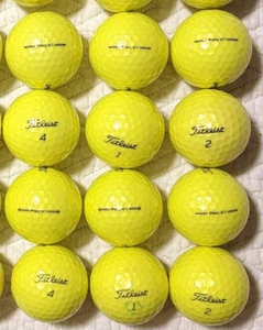50 PROV1 Yellow 5A/4A Near Mint Used Golf Balls - Picture 1 of 1