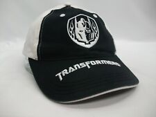Transformers Optimus Prime Hat Black White Hook Loop Baseball Cap