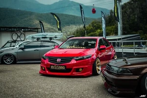 Front + Rear ABS Mugen Style Pads for Honda Accord 8 / Acura TSX CU 2008-2010 - Foto 1 di 24